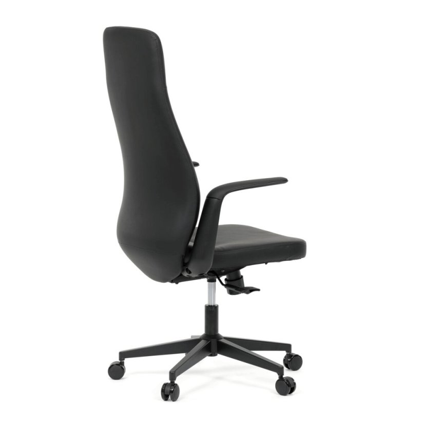 Kancelářské křeslo, synchronní mechanismus, černá ekokůže, KA-T8325 BK