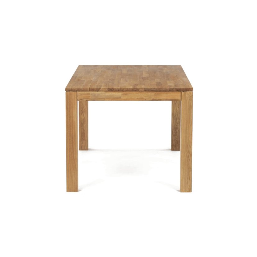 Jídelní stůl 160x90x75, masiv dub bílý, povrchová úprava olejem, nohy 8x8 cm