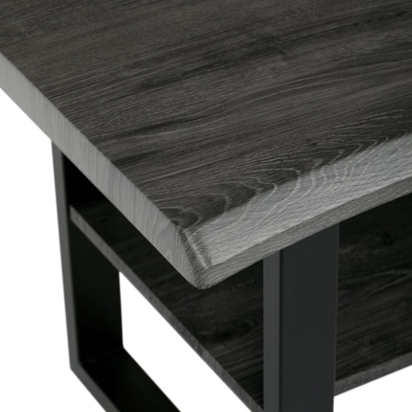 Konferenční stolek 120x60x55cm, mdf, šedý dub, CT-F4212 GREY