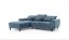 Rozkládací rohová sedačka FIORD - Barva (vyberte): šedomodrá#elt-elt-foble-velvet-matt100-sedomodra-eup345614-euv1, Umístnění rohu: levý roh