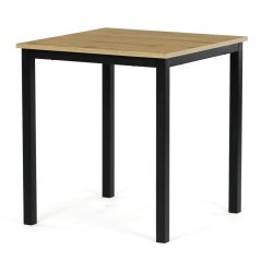 Jídelní stůl 70x70cm, melamin, dub, GDT-201 OAK - Barva (vyberte): hnědá