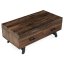 Konferenční stolek 120x60x48cm, masiv, old wood, AHG-536 PINE