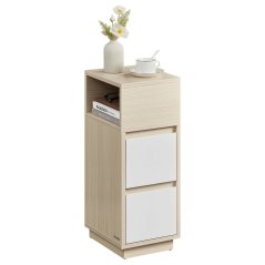 Odkládací stolek 25x30x65cm, mdf, bělený dub, ANT-E1065 BUK