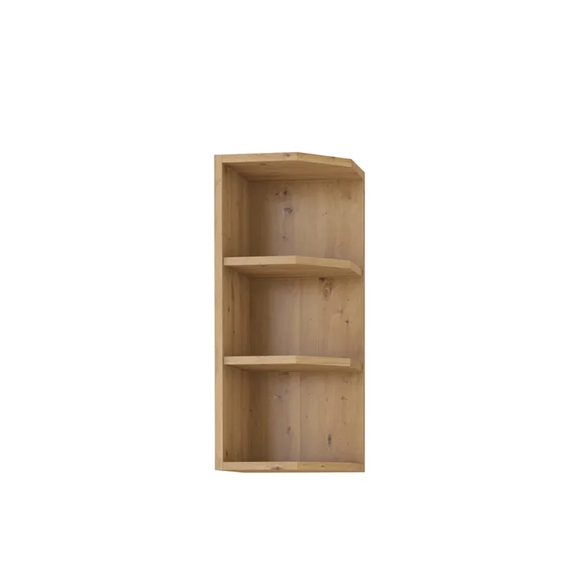 Horní otevřená skříňka Monro G-72 ZAK, černý mat / dub artisan (30 x 71,5) cm