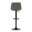 Barová židle, šedá, látka,AUB-V3066 GREY3