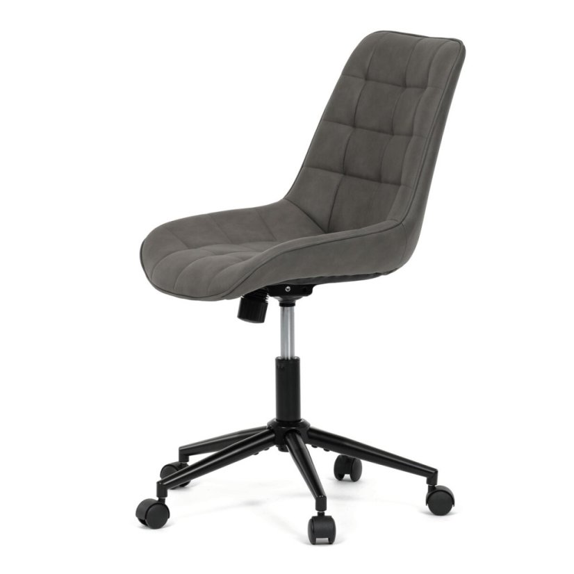 Pracovní židle, výškově nastavitelná, šedá látka, KA-V3120 GREY3