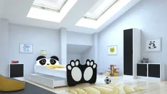 Postel s matrací a zásuvkou BEAR BLACK 140x70 černá (78 x 58) cm – 1 zásuvka na lůžkoviny místo další komody