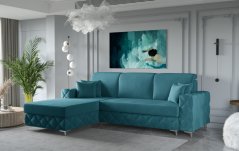 Rozkládací rohová sedačka BORA MINI (236 x 175) cm – rozklad a úložný prostor