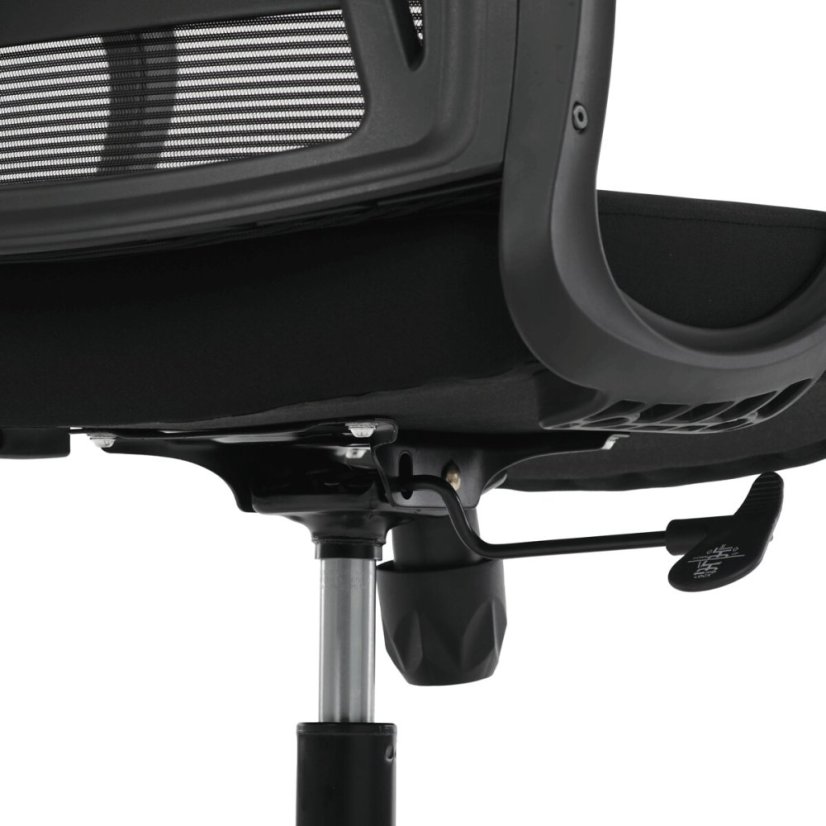Kancelářská židle, houpací mechanismus, černá síťovina, KA-S3015 BK