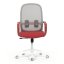 Kancelářská židle, houpací mechanismus, červená látka, KA-S425 RED
