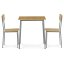 Jídelní set s 2 židlemi, 70x70x76cm, mdf, dub, AUT-O2122 OAK - Barva: hnědá#eup349661euv2