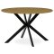 Kulatý jídelní stůl 120x120cm HT-F4120 OAK, mdf, divoký dub