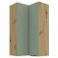 Horní rohová skříňka ARSANY 60x60 GN-108 2F, aquamarine/dub artisan