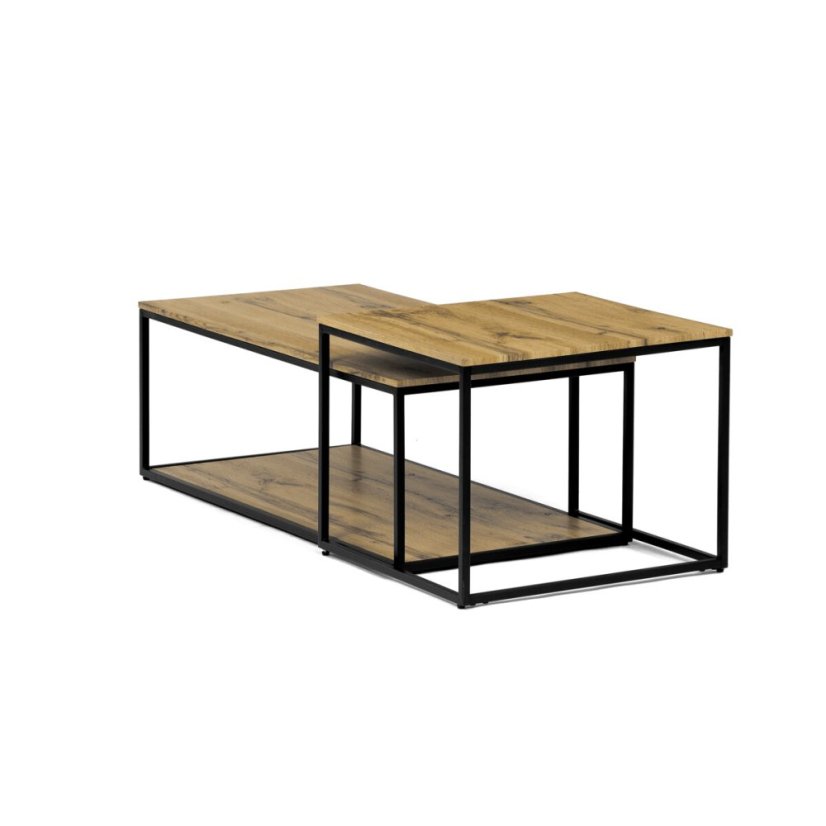 Konferenční stolek 100x50x35cm, mdf, divoký dub, CT-X7123 OAK