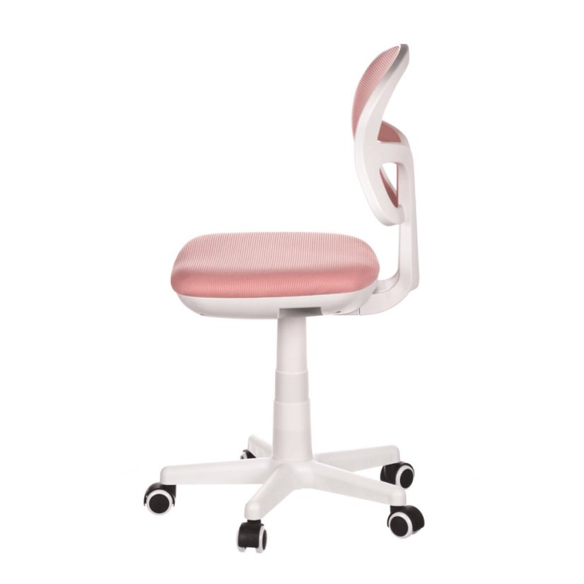 Dětská židle, výškově nastavitelná, růžová síťovina, KA-C801 PINK
