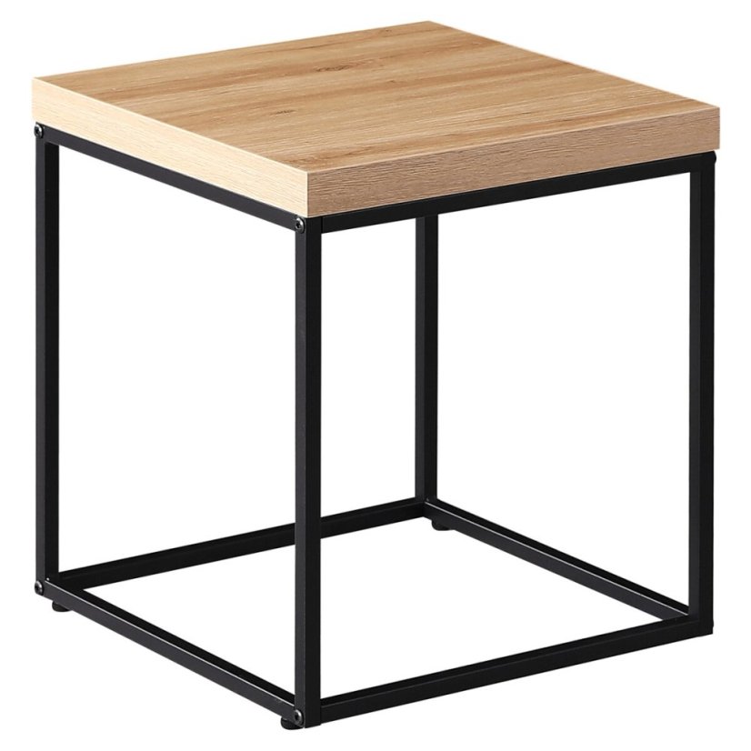 Konferenční stolek 40x40cm, mdf, mramor, CT-V2004 BK - Barva: hnědá#eup349672euv2