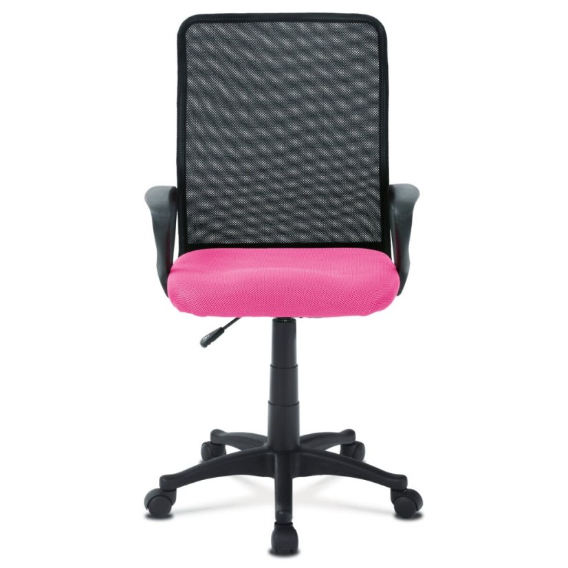Dětská židle, výškově nastavitelná, růžová síťovina, KA-B047 PINK