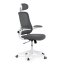 Kancelářská židle, houpací mechanismus, šedá síťovina, KA-Q843 GREY