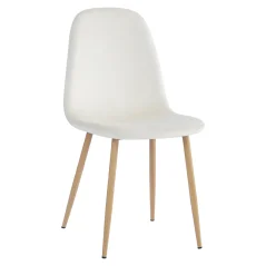 Židle, LEGA NEW, béžová Dulux Velvet látka/buk (45 x 85) cm