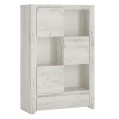 Komoda typ 31 ANGEL, bílá craft (84 x 130,7) cm – jedna zásuvka,