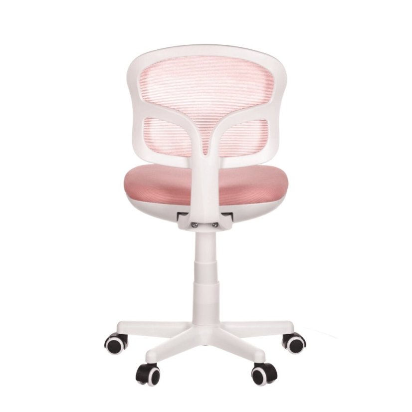 Dětská židle, výškově nastavitelná, růžová síťovina, KA-C801 PINK