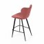Barová židle, červená, látka, AUB-1068 RED2
