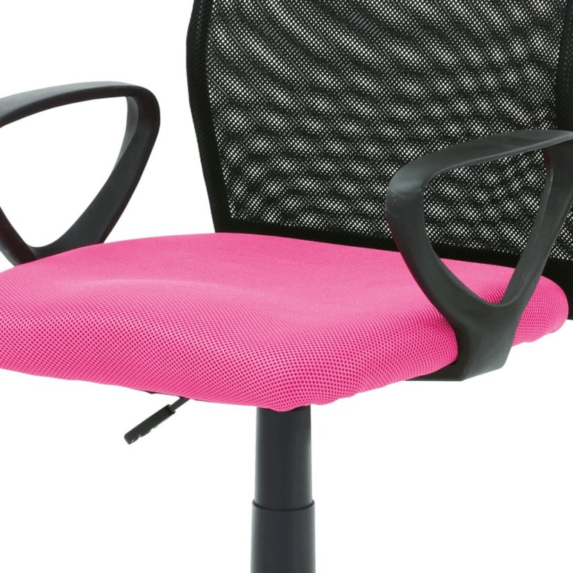 Dětská židle, výškově nastavitelná, růžová síťovina, KA-B047 PINK