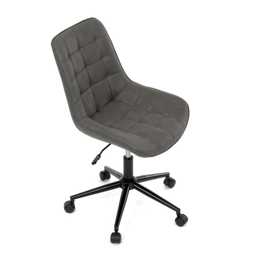 Pracovní židle, výškově nastavitelná, šedá látka, KA-V3120 GREY3