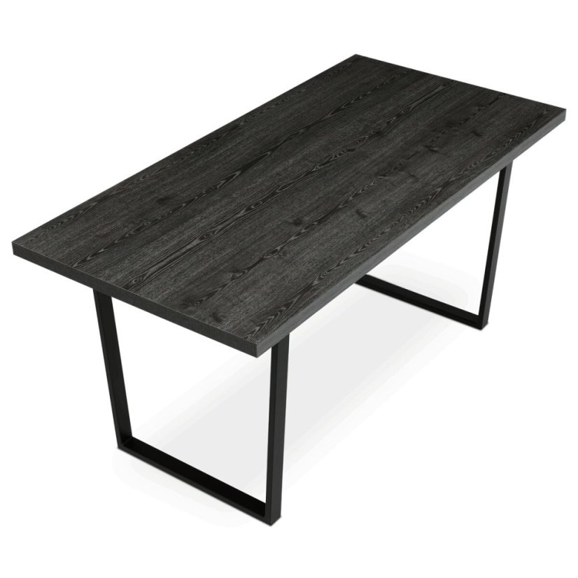 Jídelní stůl 160x80cm, lamino, šedý dub, HT-R5216 GREY