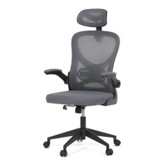 Kancelářská židle, houpací mechanismus, šedá, KA-K2021 GREY