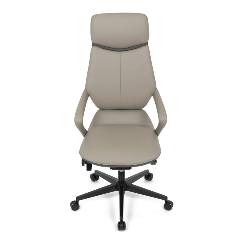 Kancelářské křeslo, houpací mechanismus, šedá ekokůže, KA-T8426 GREY