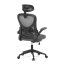 Kancelářská židle, houpací mechanismus, šedá, KA-K2021 GREY