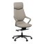 Kancelářské křeslo, houpací mechanismus, šedá ekokůže, KA-T8426 GREY
