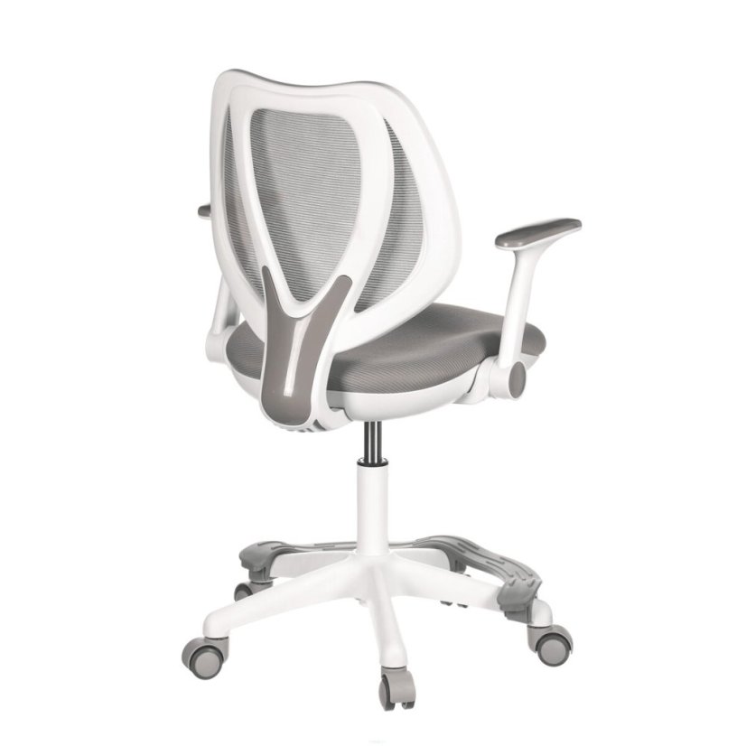 Dětská židle KA-C806 GREY, výškově nastavitelná, šedá síťovina (60 x 51) cm