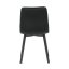 Jídelní židle, černá, sametová látka, DCL-973 BK4