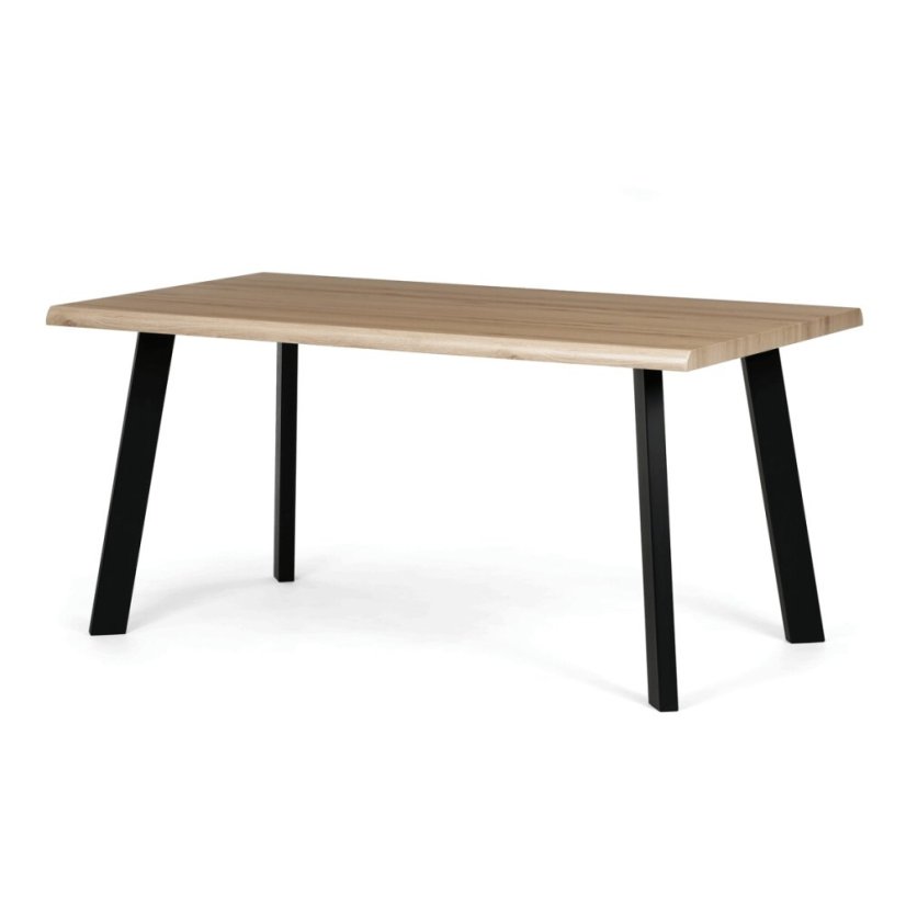 Jídelní stůl 160x90cm, mdf, šedý dub, HT-F4516 GREY - Barva (vyberte): hnědá#eup349730euv2