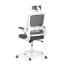 Kancelářská židle, houpací mechanismus, šedá síťovina, KA-Q843 GREY