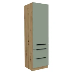 Vysoká skříňka, aquamarine/dub artisan, ARSANY 60 DKS-210 3S1F