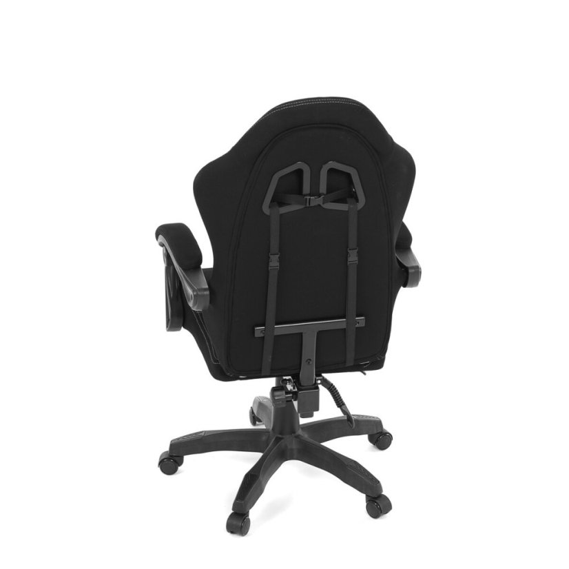 Herní křeslo, synchronní mechanismus, látka, KA-R209 GREY - Barva (vyberte): černá#eup349535euv1