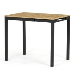 Jídelní stůl rozkládací 60-90x60 cm, melamin, dub, GDT-206 OAK - Barva (vyberte): hnědá