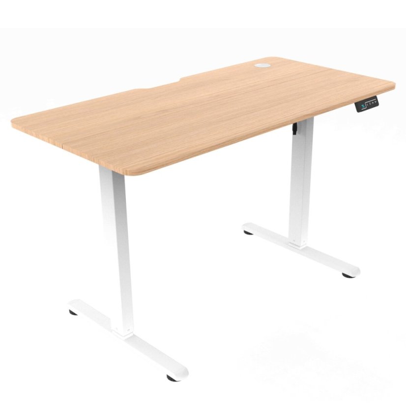 Ergonomický stůl s plynulou regulací výšky 120x60cm, melamin, carbon, LT-H2210 BK - Barva: béžová#eup349806euv2