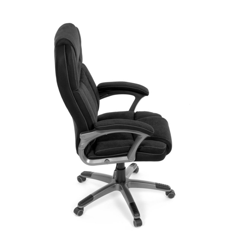 Kancelářské křeslo, houpací mechanismus, černá látka, KA-C715 BK2