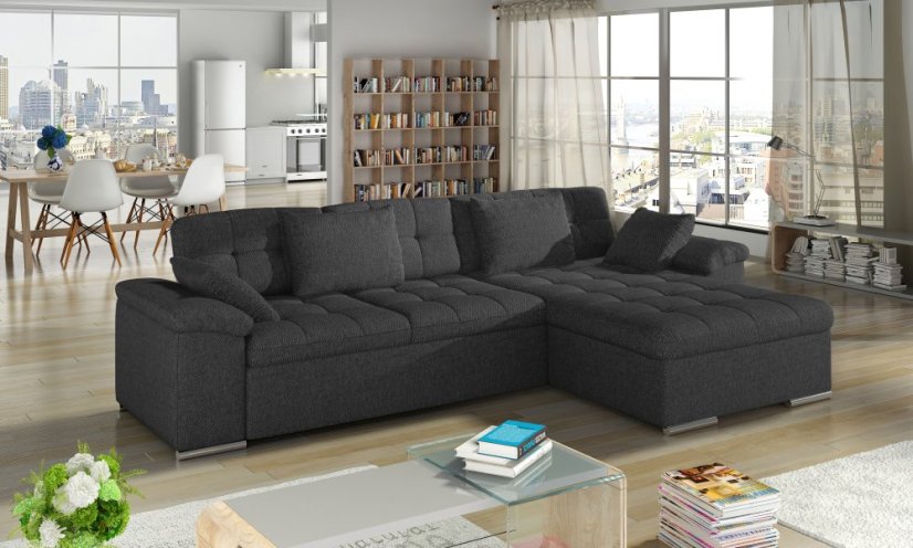 Rozkládací rohová sedačka MIA L - Barva (vyberte): tmavě šedá#jakub-jakub-mia-l-inari96-tmave-seda-eup346316-euv1, Umístnění rohu: univerzální