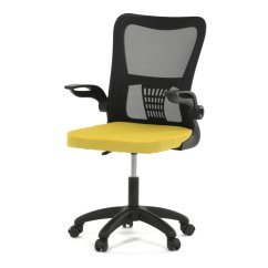 Dětská židle KA-K2006 YEL, houpací mechanismus, žlutá síťovina (57 x 54) cm