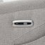 Křeslo polohovací masážní s výhřevem, 8bodová vibrační masáž, zvedací systém, USB, krémová látka