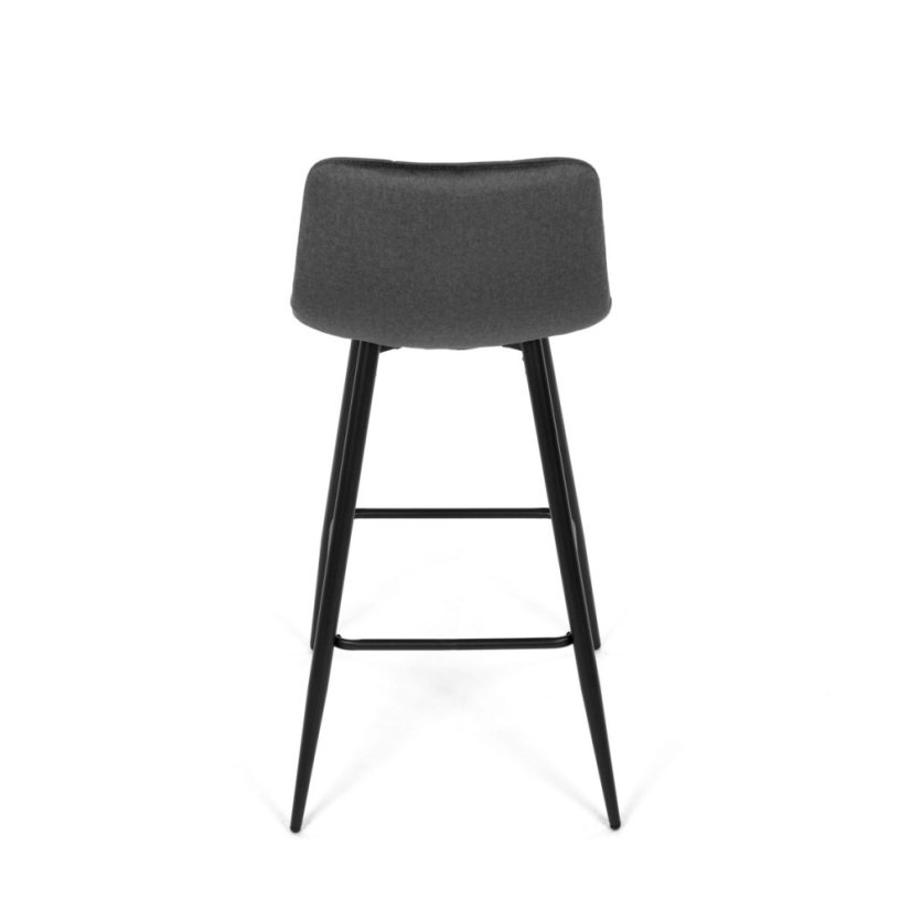 Barová židle, šedá, látka, AUB-X7015 GREY2