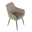 Jídelní židle, béžová, sametová látka, DCH-215 CAP4