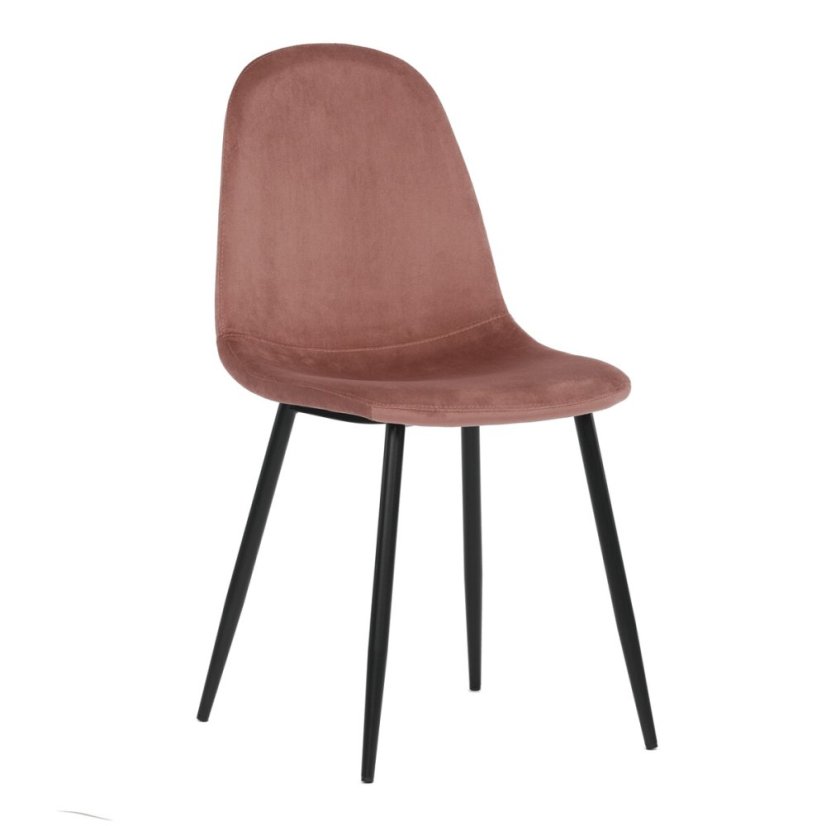 Jídelní židle, růžová, sametová látka, CT-971 PINK4