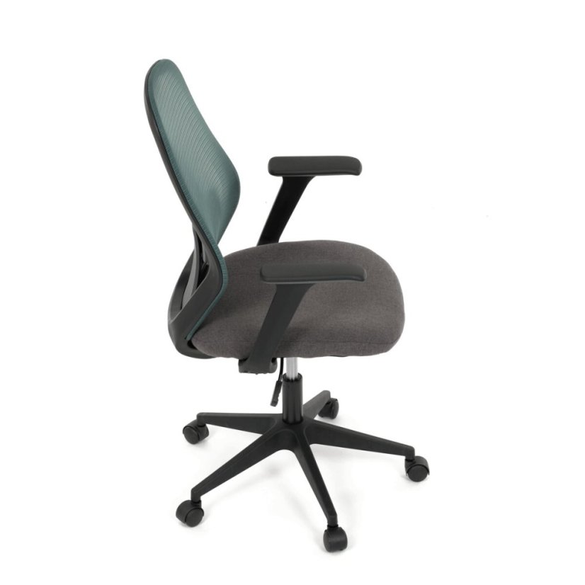 Kancelářská židle, houpací mechanismus, zelená síťovina, KA-V3149 GRN