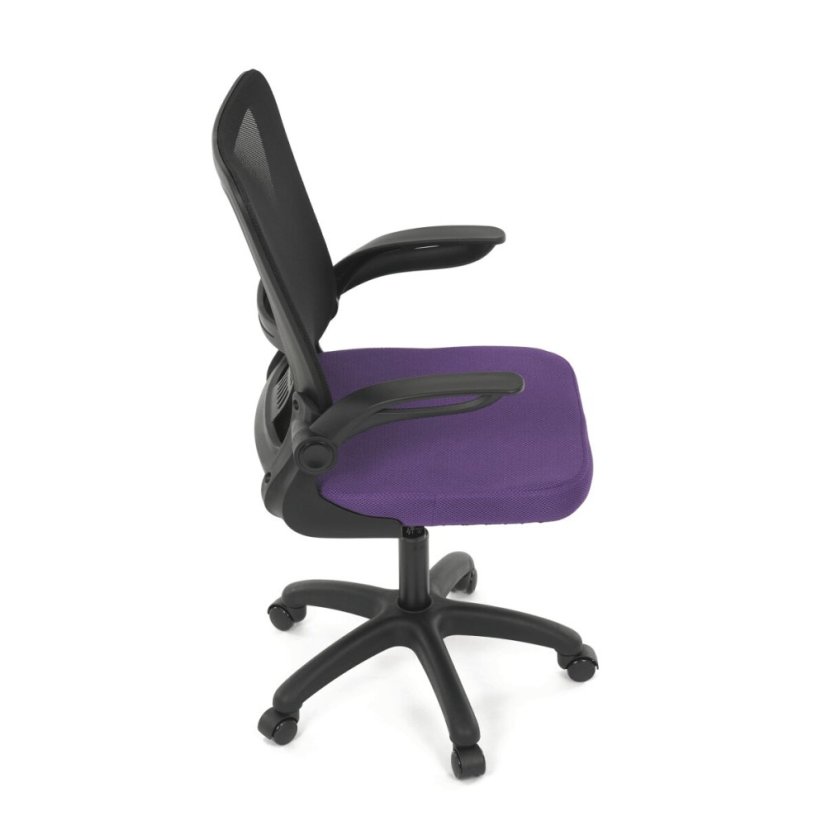 Dětská židle, houpací mechanismus, fialová síťovina, KA-K2006 PUR